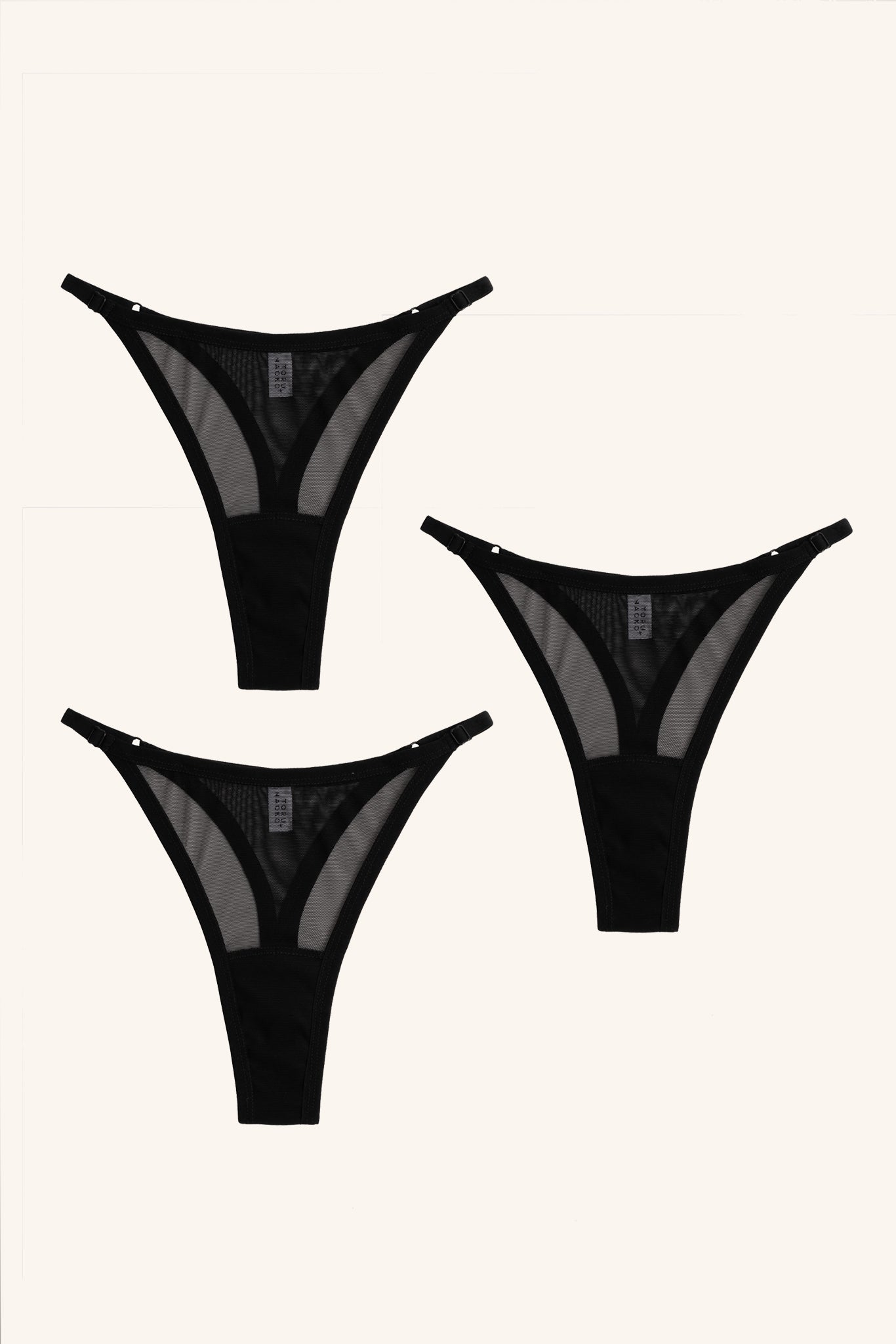 Toru &amp; Naoko lingerie - 3x Kyla adjustable thong- mesh