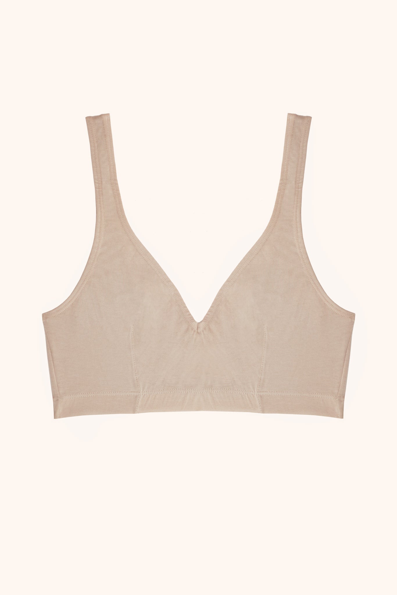 Alba cotton bralette - sand