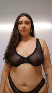 Toru & Naoko lingerie - Kate high cut panties- mesh