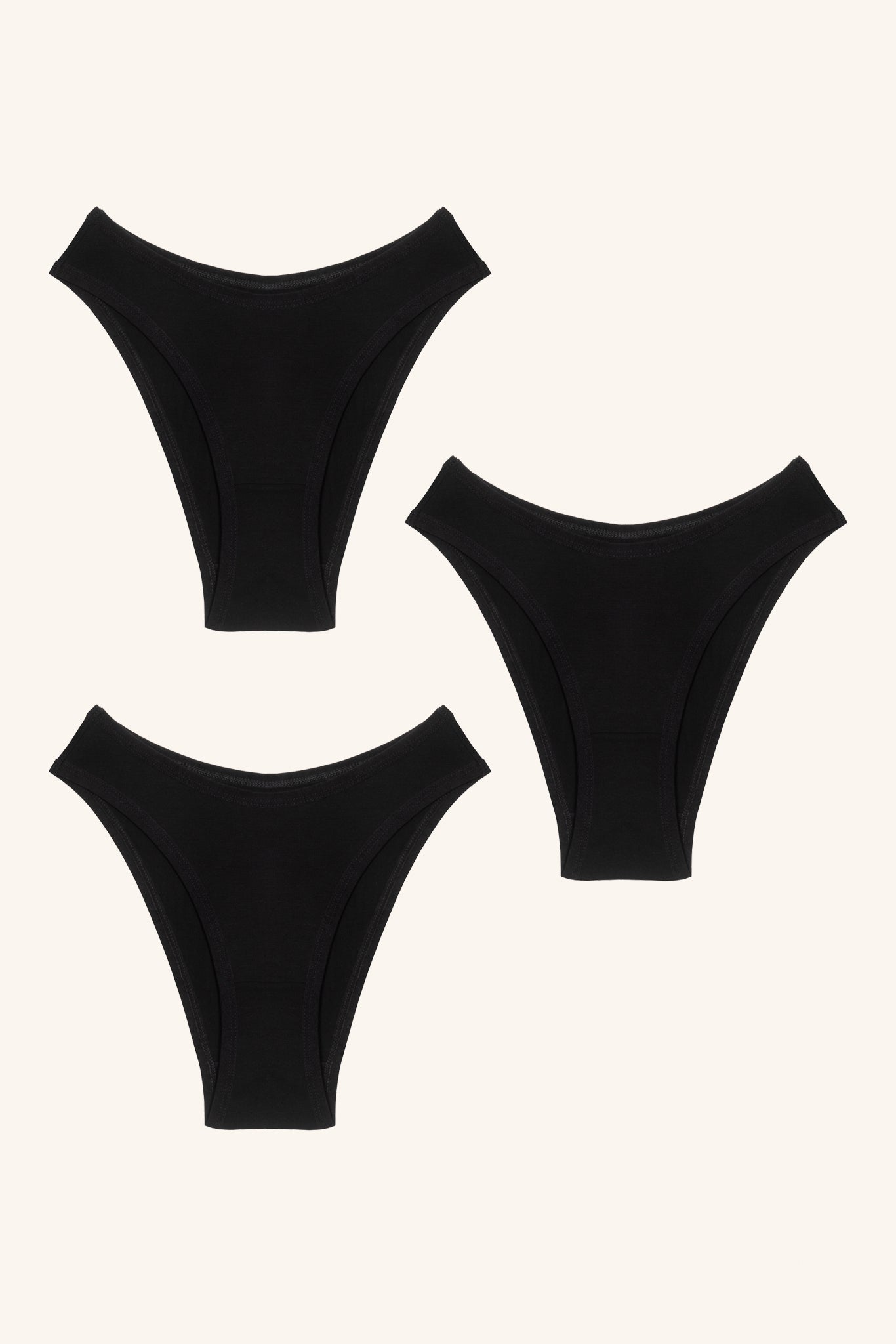 Toru & Naoko lingerie - 3X Kate high cut panties- modal