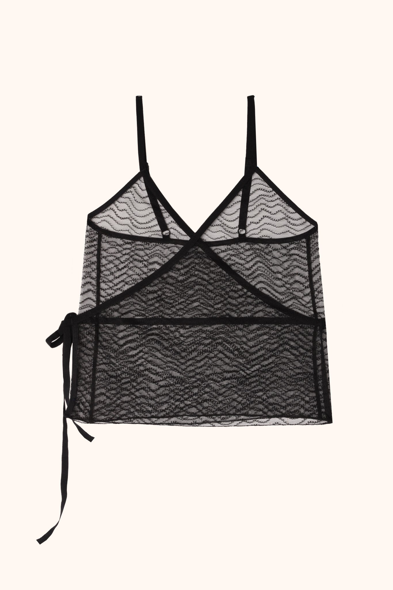 Alix wrap top -black