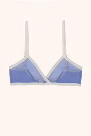 Bowie triangle bralette- Cornflower blue