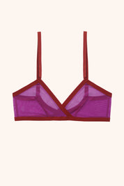Toru & Naoko lingerie - Bowie triangle bralette- Vivid orchid