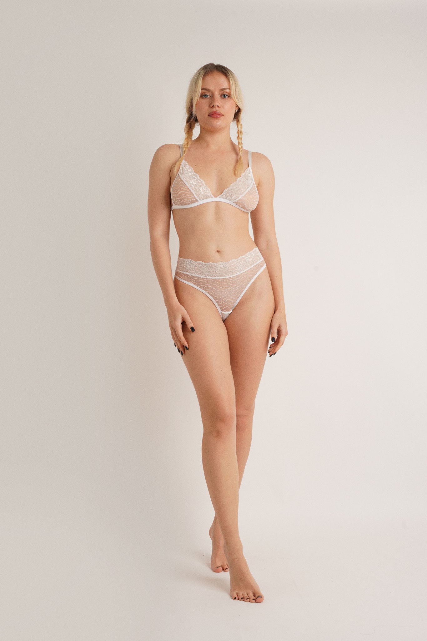 Marine bralette- white
