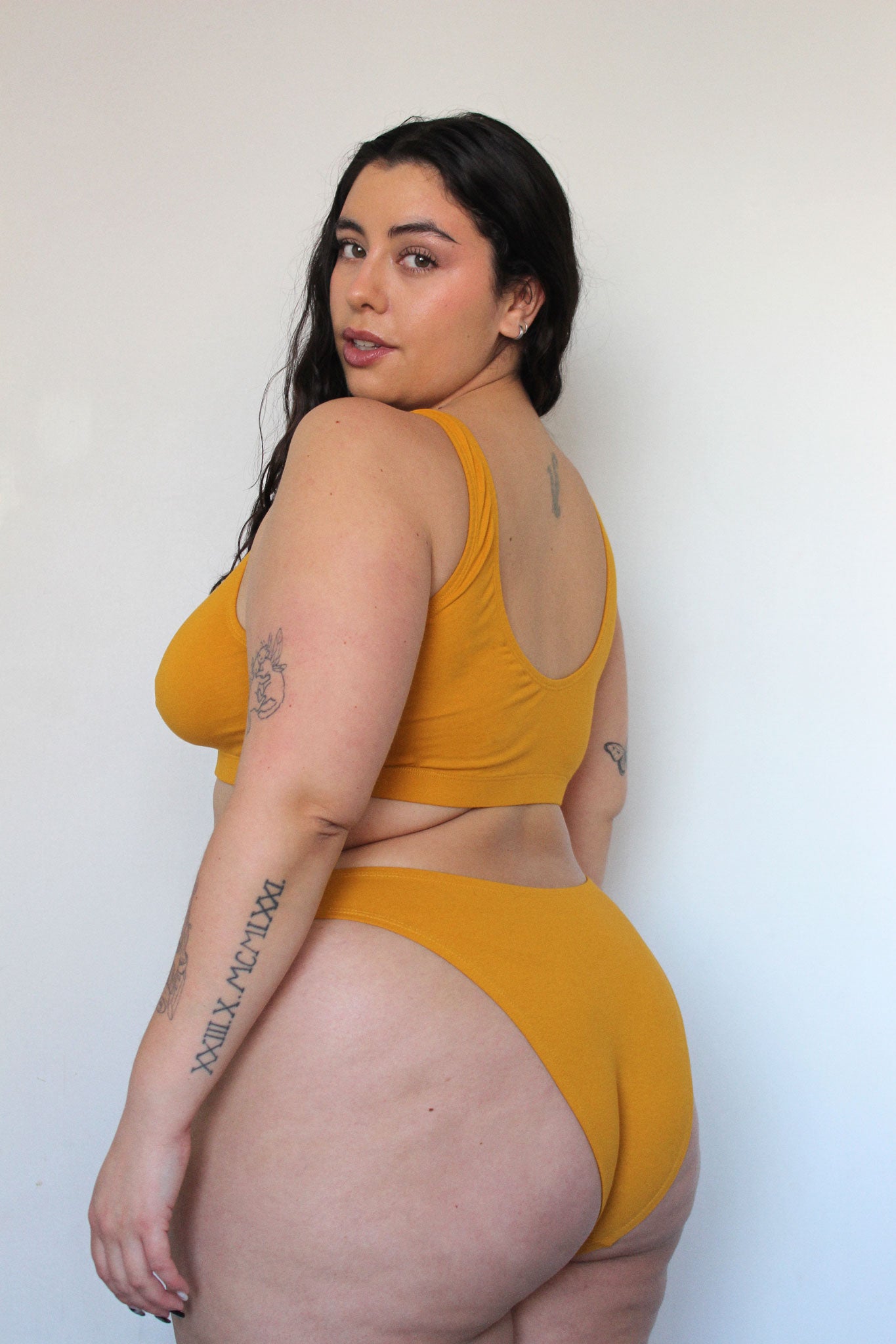 Alba cotton bralette - honey
