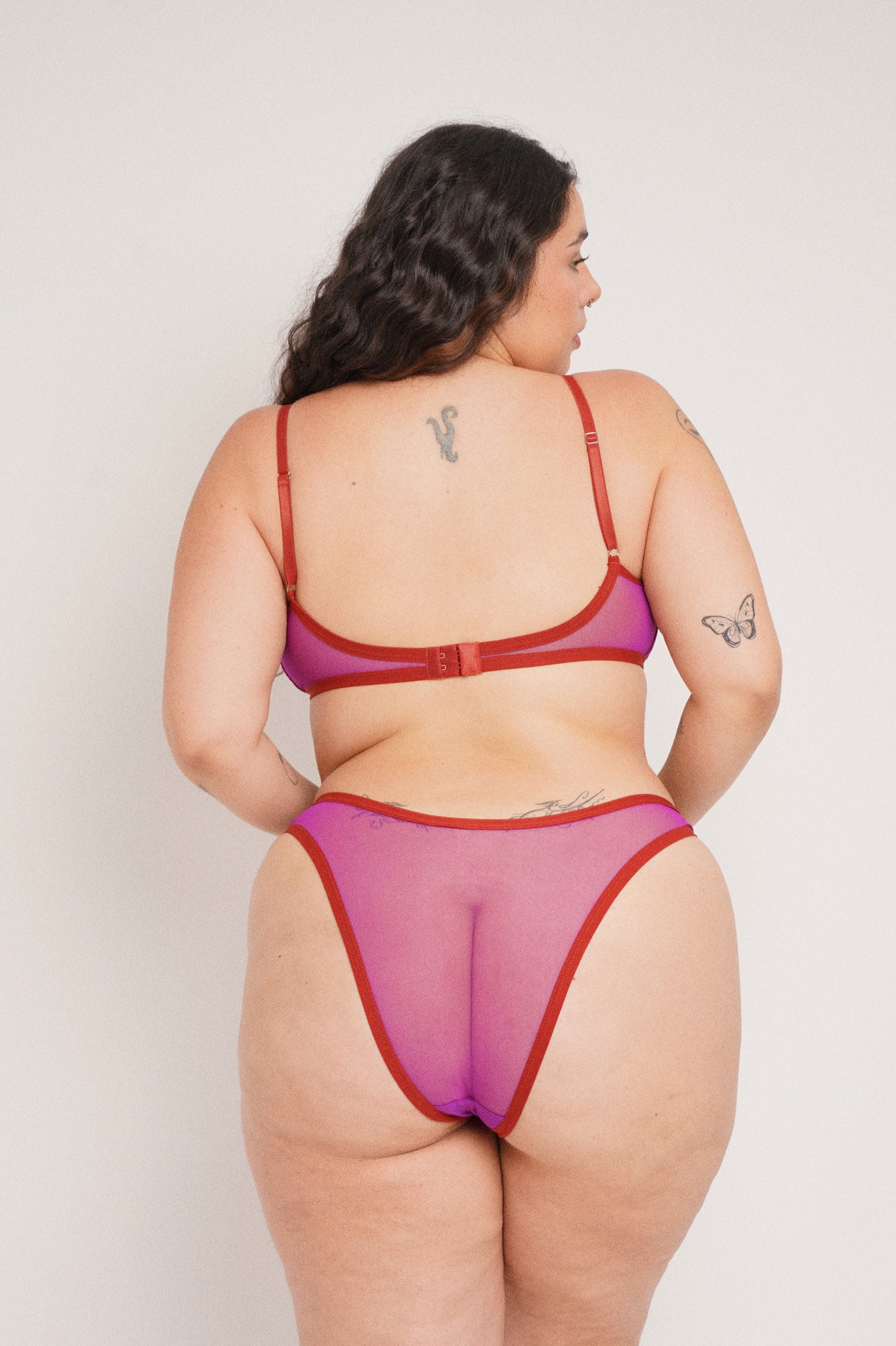 Kate high cut panties- vivid orchid