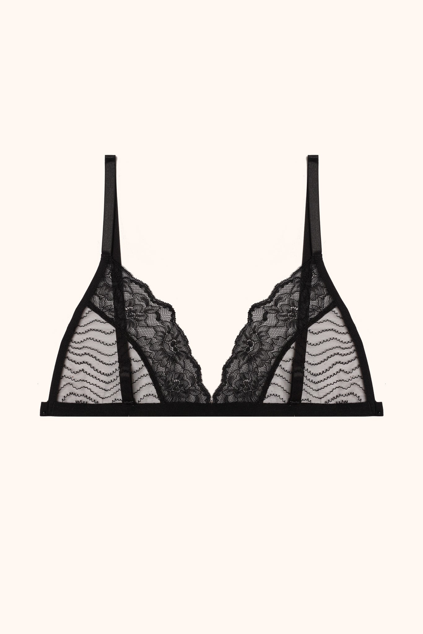 Marine bralette- black