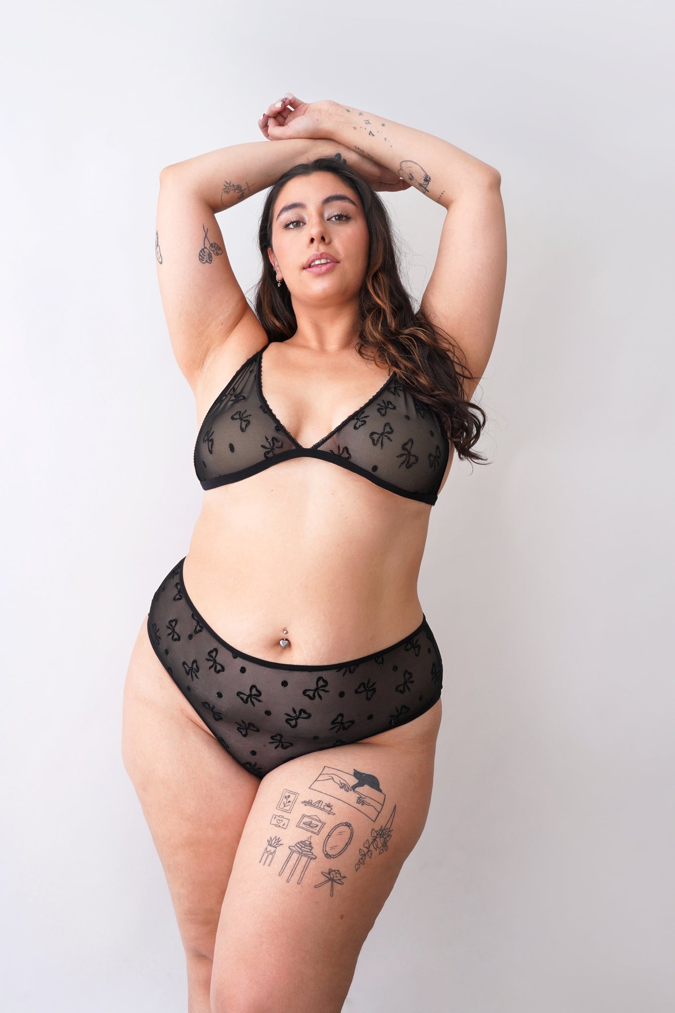 Tanga tiro alto Moño