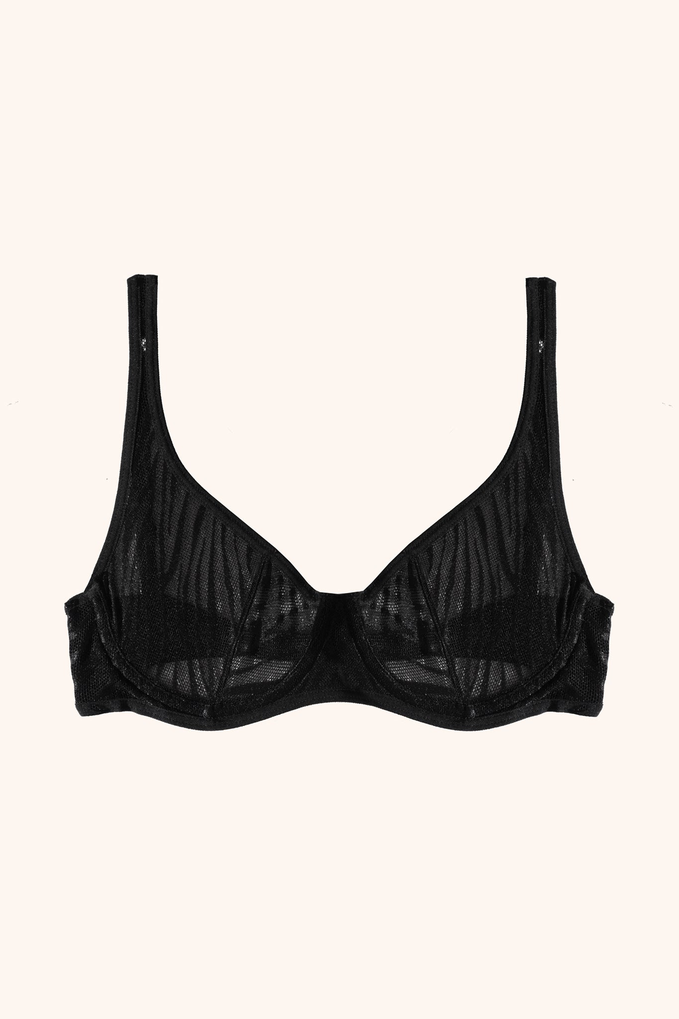 Stevie zebra mesh bra