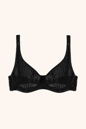 Stevie zebra mesh bra