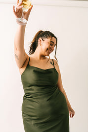 Toru & Naoko lingerie - Gia Slip dress - olive