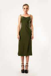 Toru & Naoko lingerie - Gia Slip dress - olive