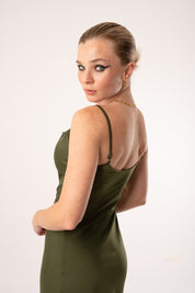 Toru & Naoko lingerie - Gia Slip dress - olive