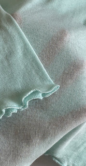Second skin knit top- aquamarine