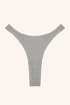 Toru & Naoko lingerie - Lexi cotton thong- grey