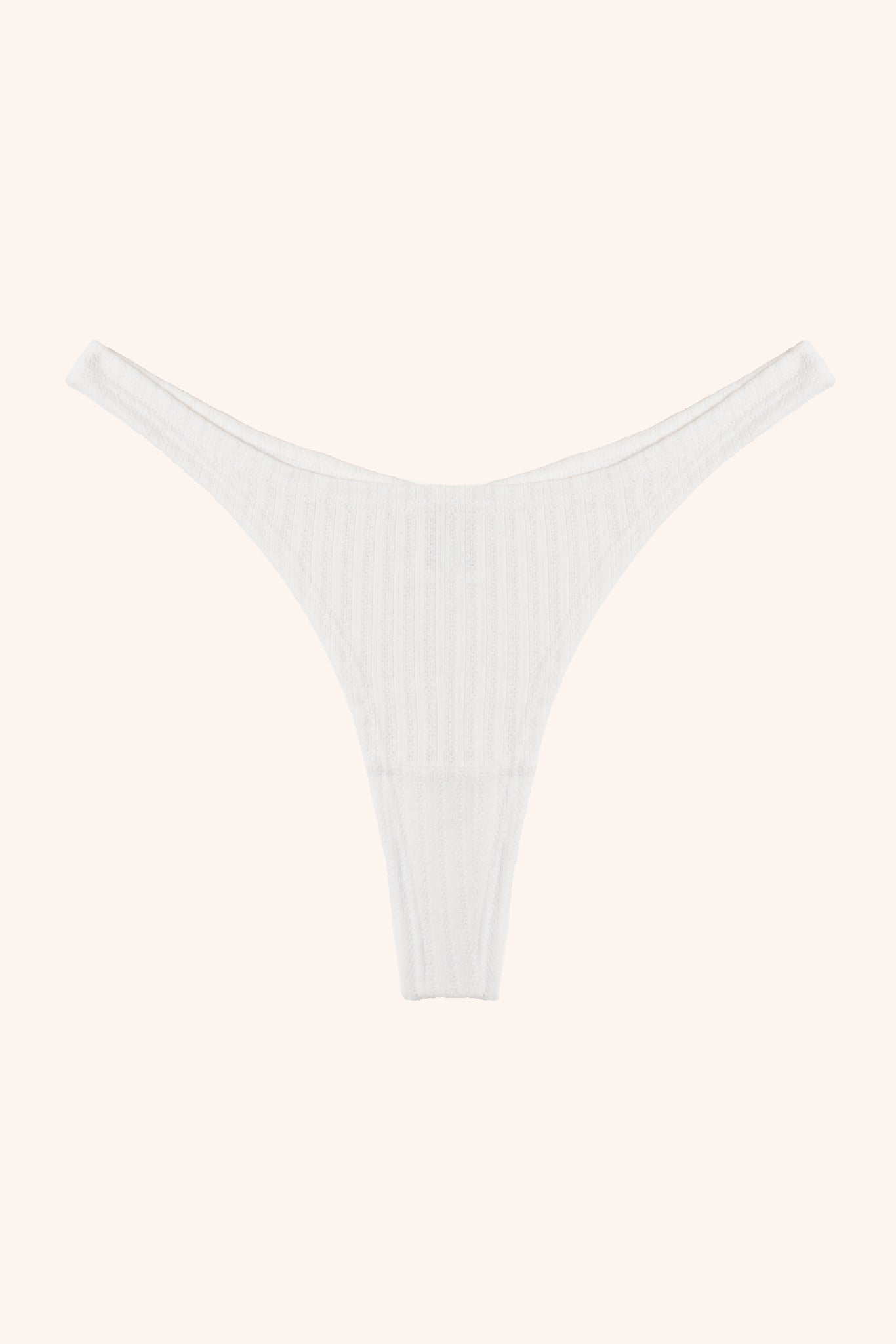 Toru & Naoko lingerie - Lexi cotton thong- white