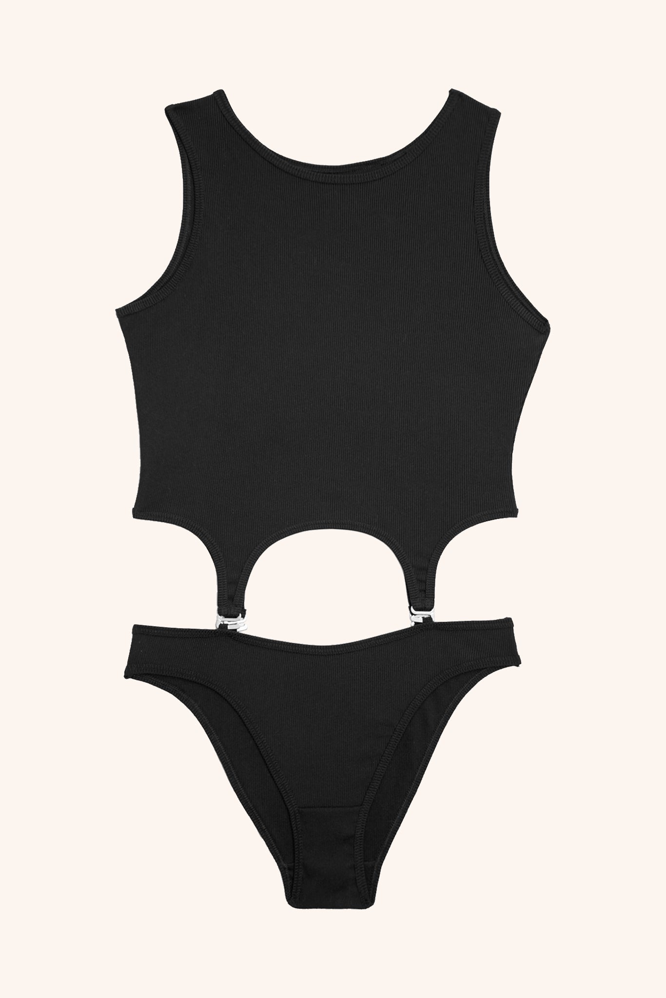 Toru & Naoko lingerie - Morgan ribbed garter tank with panties