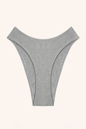Toru & Naoko lingerie - Val cotton high cut panties- grey