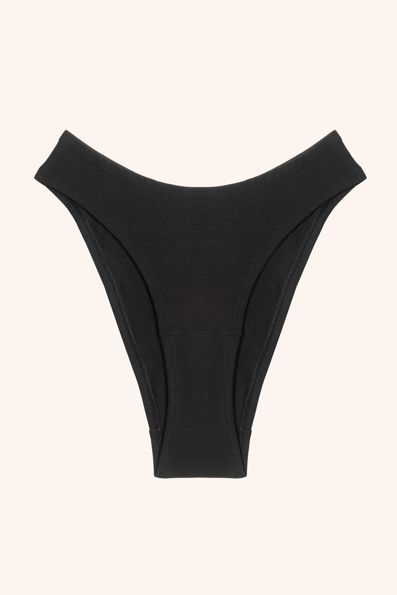 Toru & Naoko lingerie - Val cotton high cut panties- black