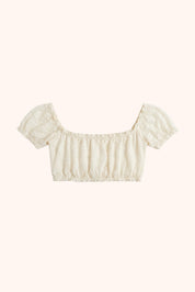 Amalia ruffle top - butter