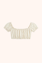 Amalia ruffle top - butter