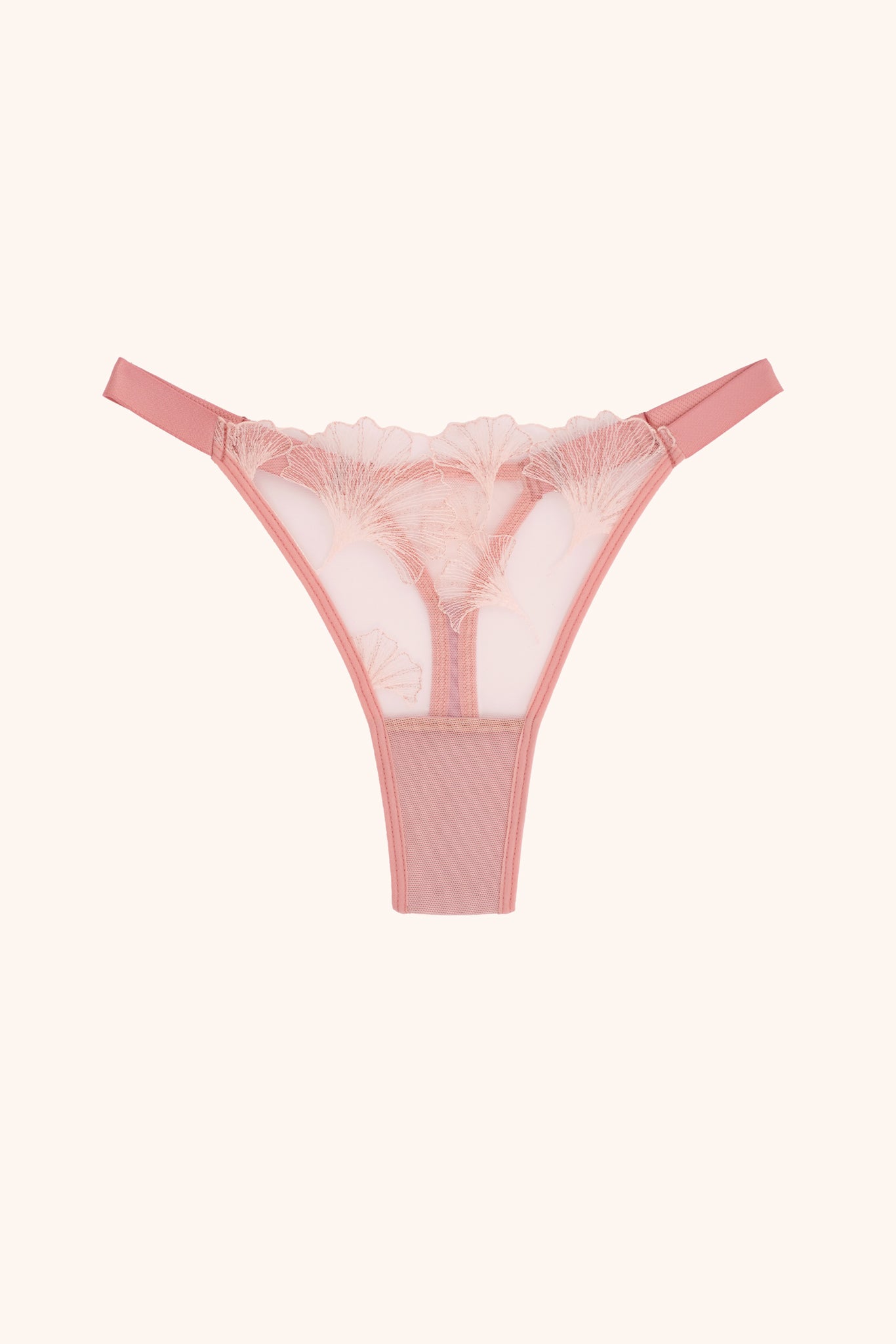Biloba adjustable thong - pink