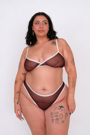 Bowie triangle bralette- Merlot