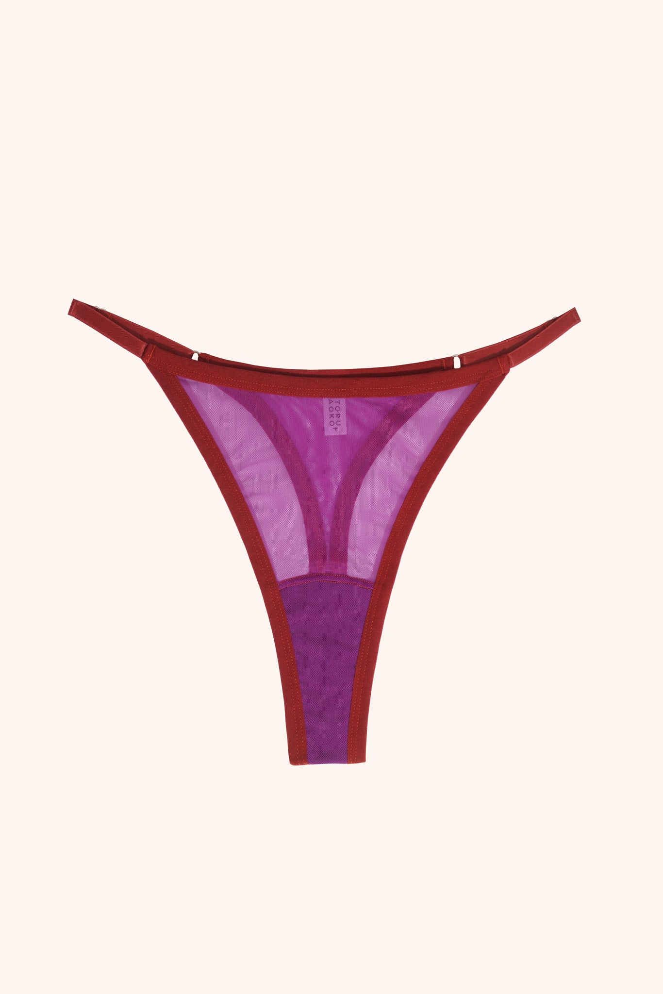 Toru & Naoko lingerie - Kyla adjustable thong- Vivid Orchid