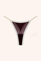 Kyla adjustable thong- Merlot