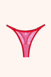 Kyla adjustable thong- wildflower pink