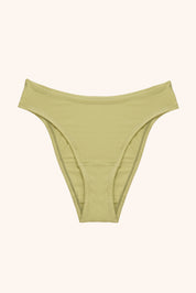 Meryl cotton high cut panties- dancing green