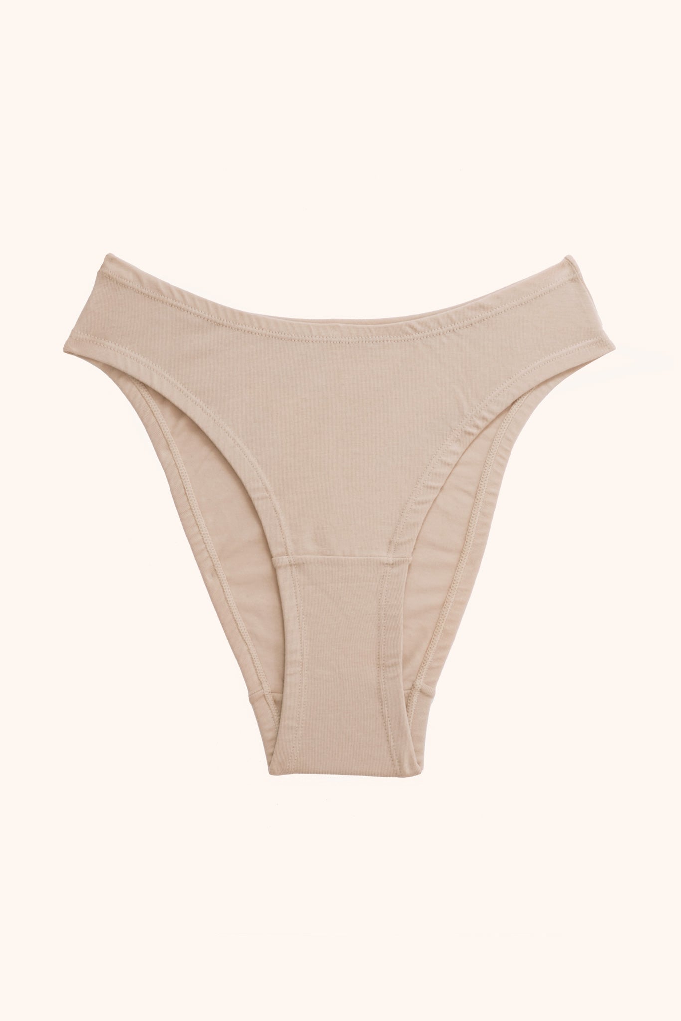 Meryl cotton high cut panties- sand