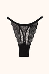 Nerina adjustable thong- black