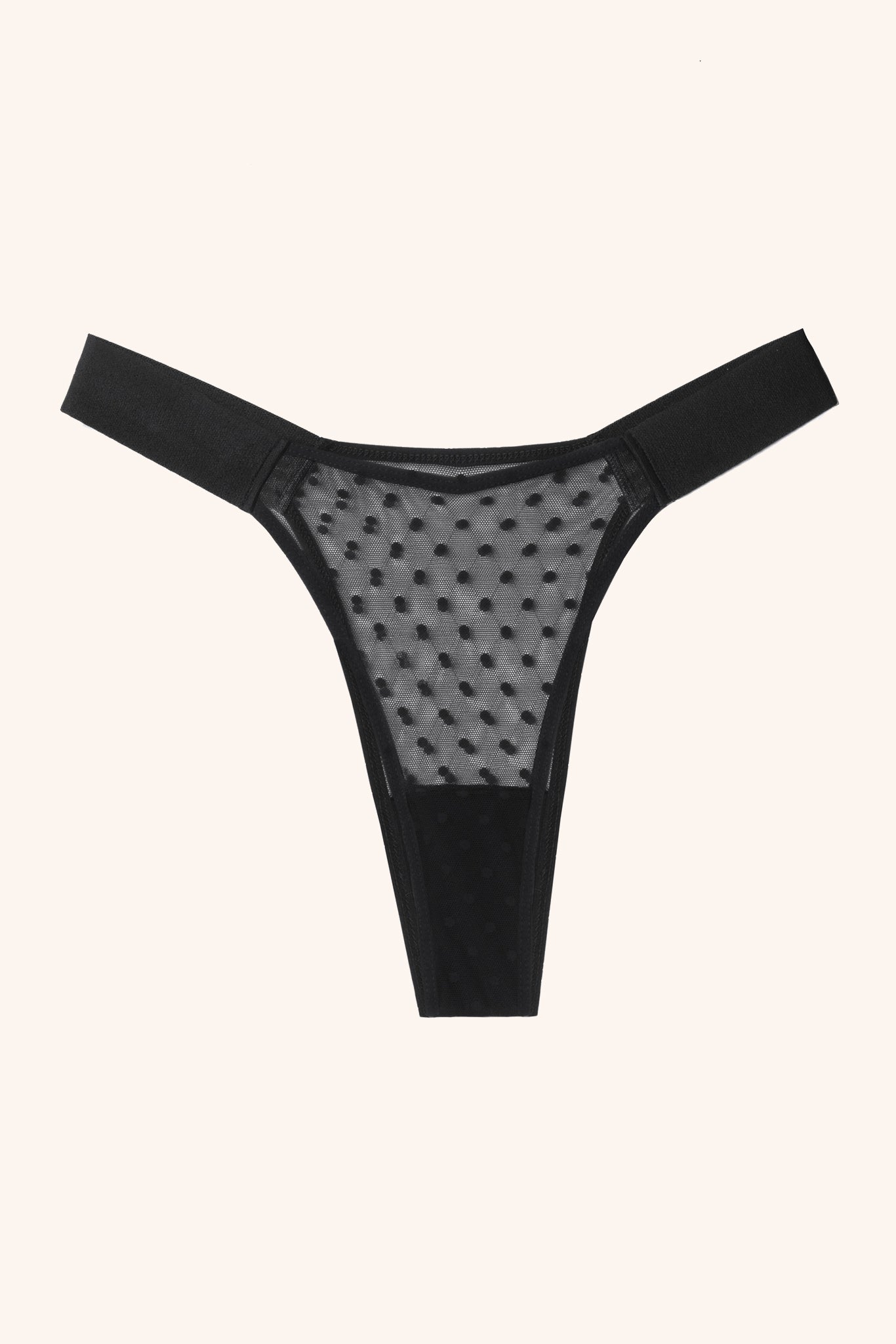 Toru & Naoko lingerie - Nina thong - polka dot mesh