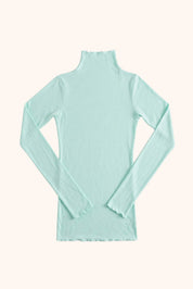 Second skin knit top- aquamarine