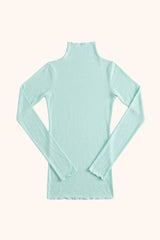 Second skin knit top- aquamarine
