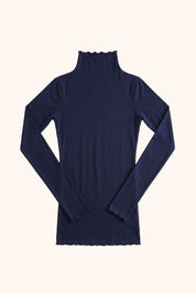 Second skin knit top- blue