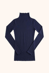 Second skin knit top- blue