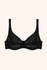 Stevie zebra mesh bra