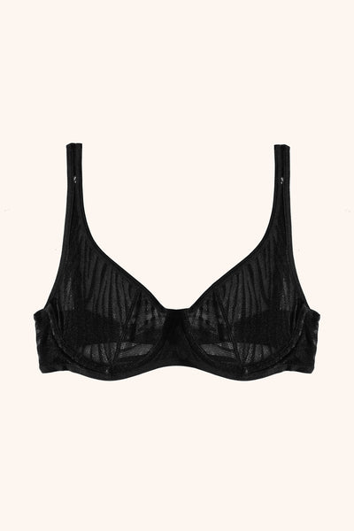 Stevie zebra mesh bra – Toru & Naoko