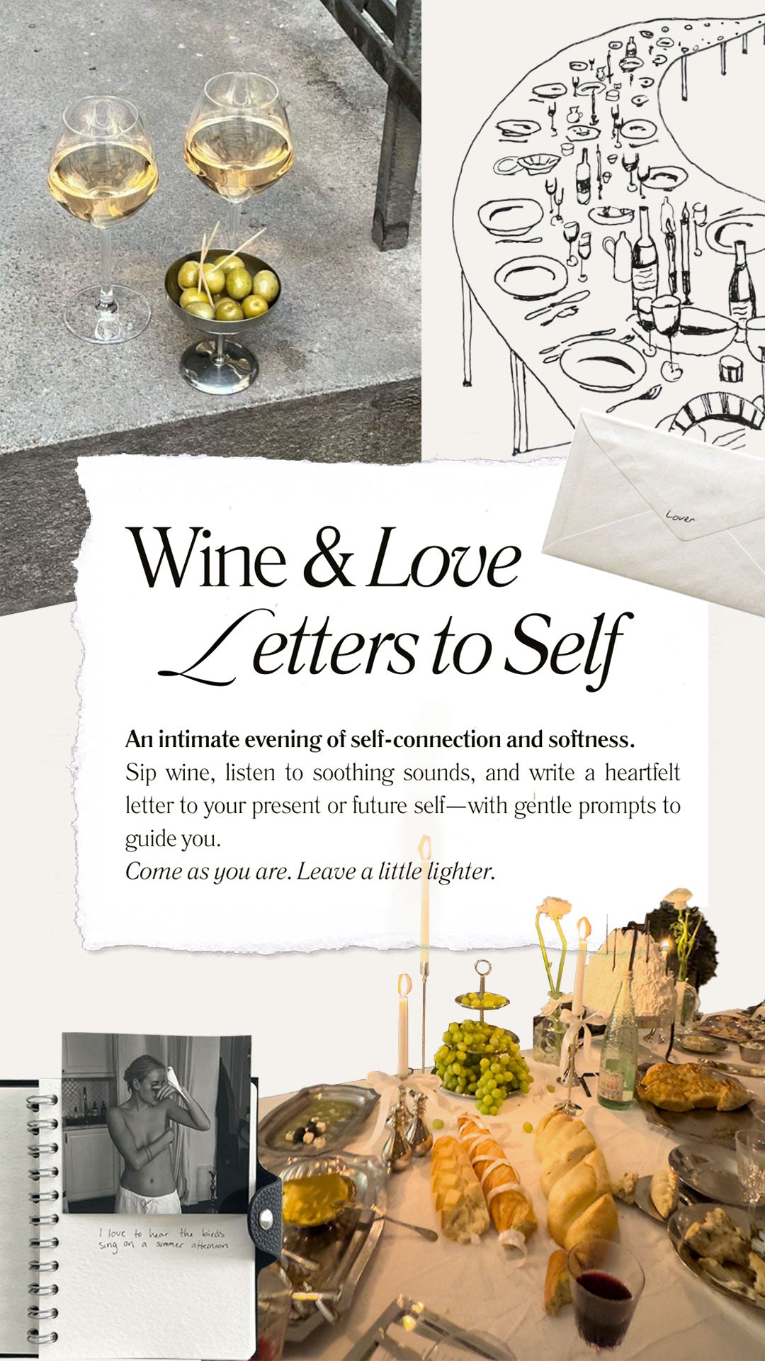 NYC EVENT- Wine & love letters to self