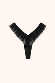 Zoë flutter thong - black