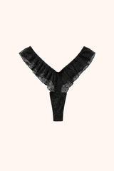 Zoë flutter thong - black