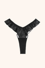 Zoë flutter thong - black