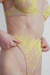 Toru & Naoko lingerie - Layla high waist lace thong