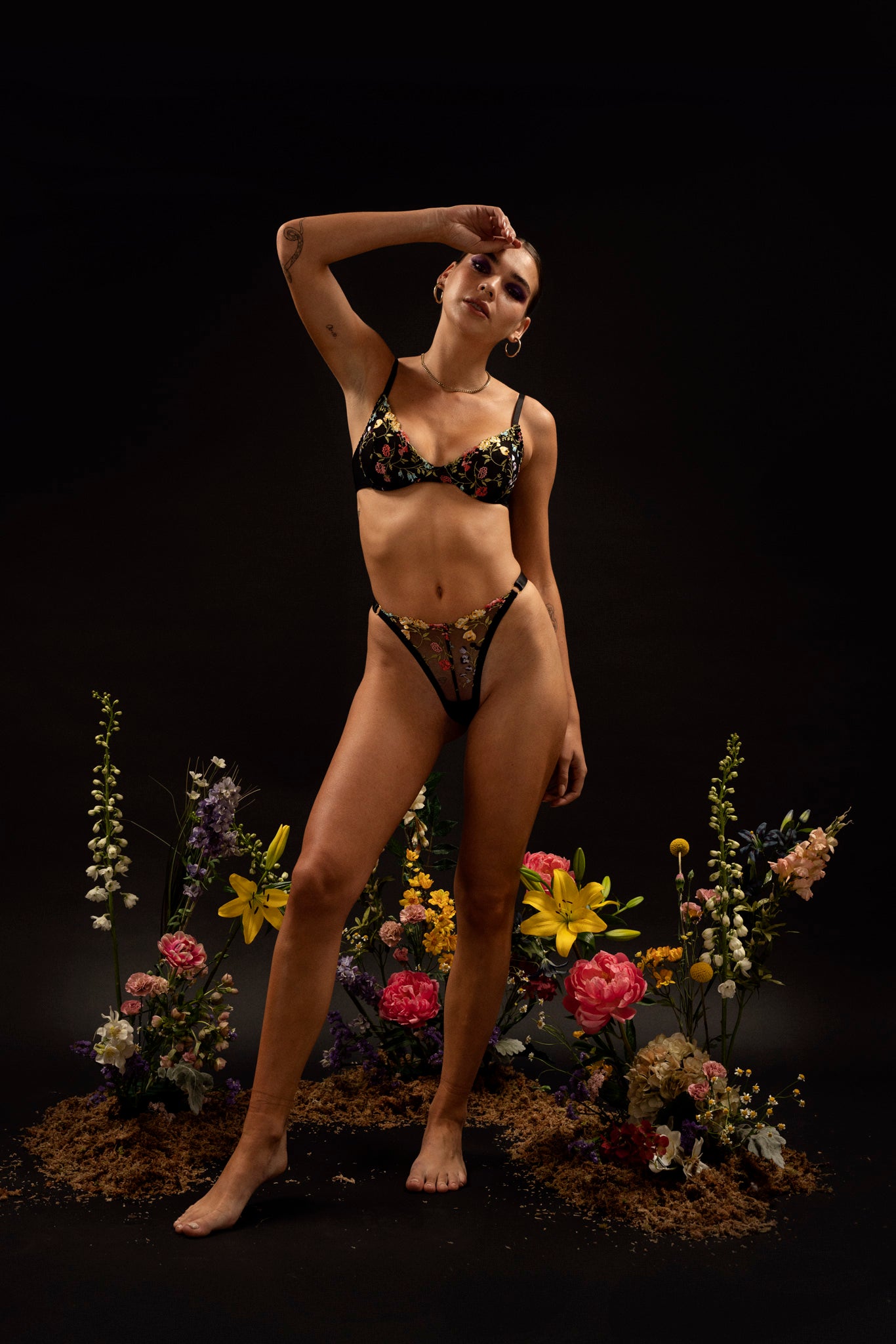 Toru & Naoko lingerie - Fleur After Dark underwire bra