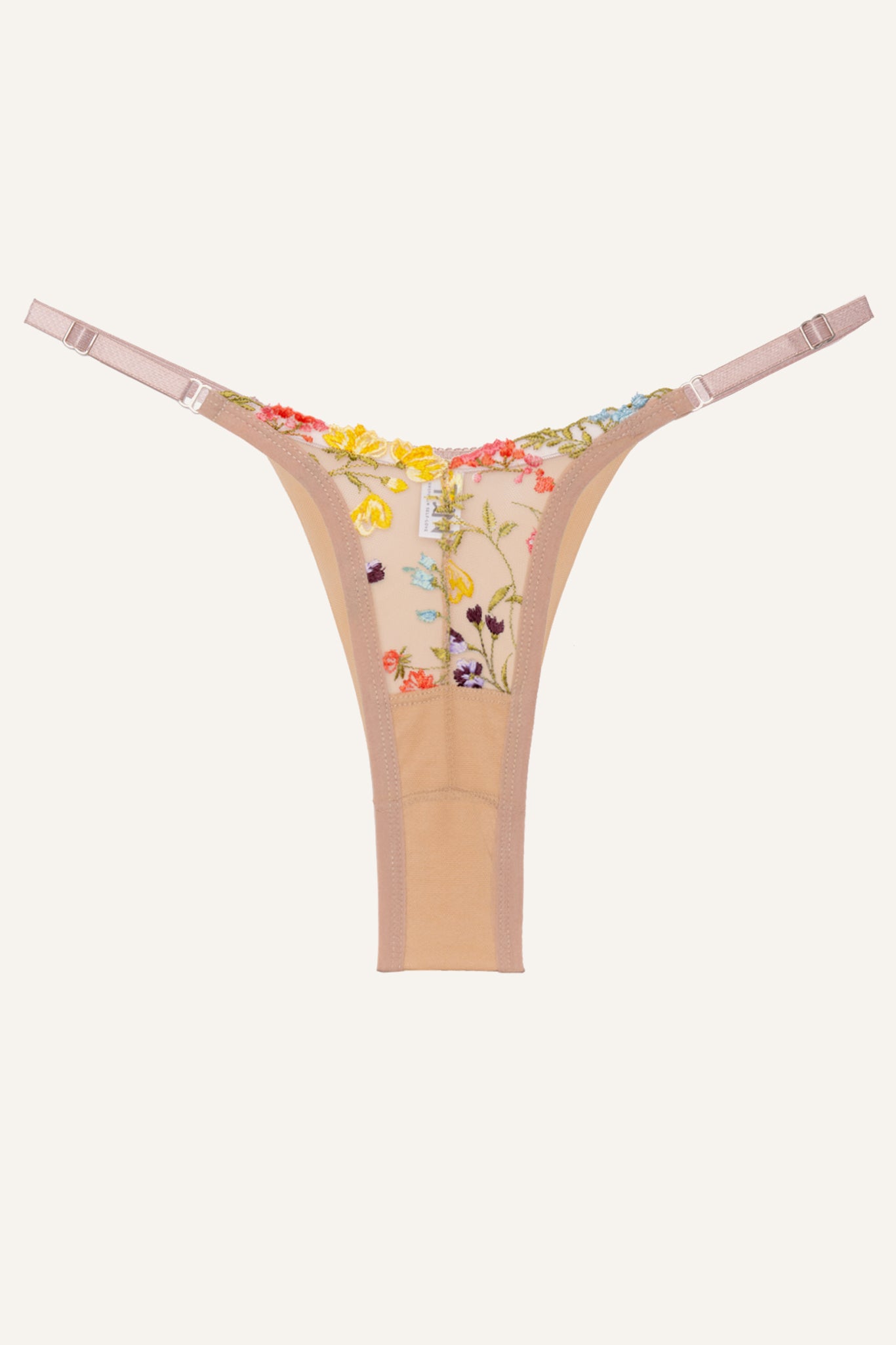 Toru & Naoko lingerie - Malva floral thong
