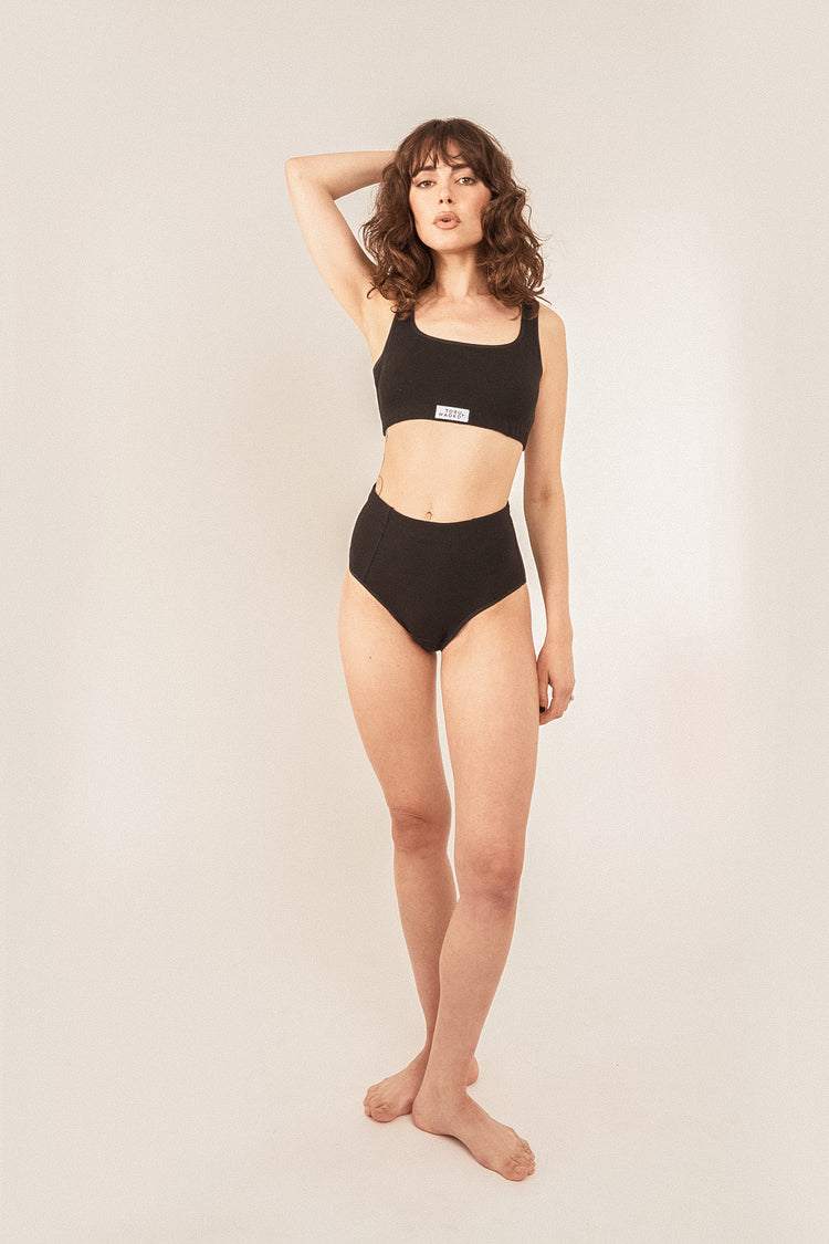 Toru & Naoko lingerie - Liv panties - black cotton