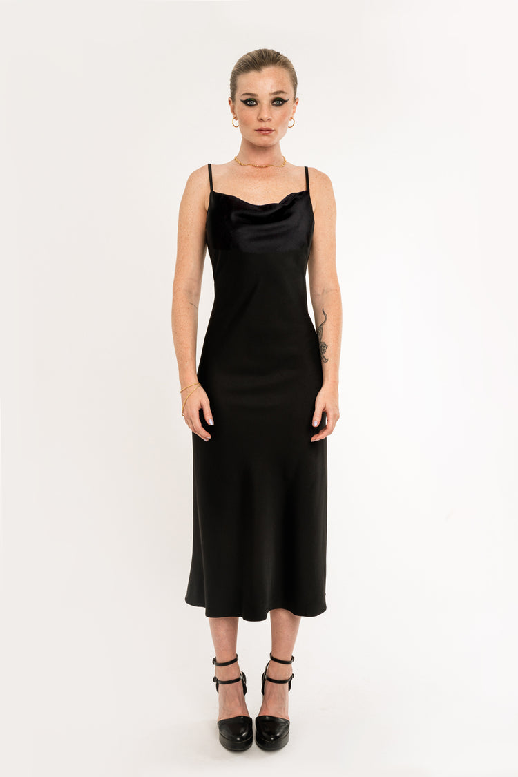 Toru & Naoko lingerie - Gia Slip dress - black