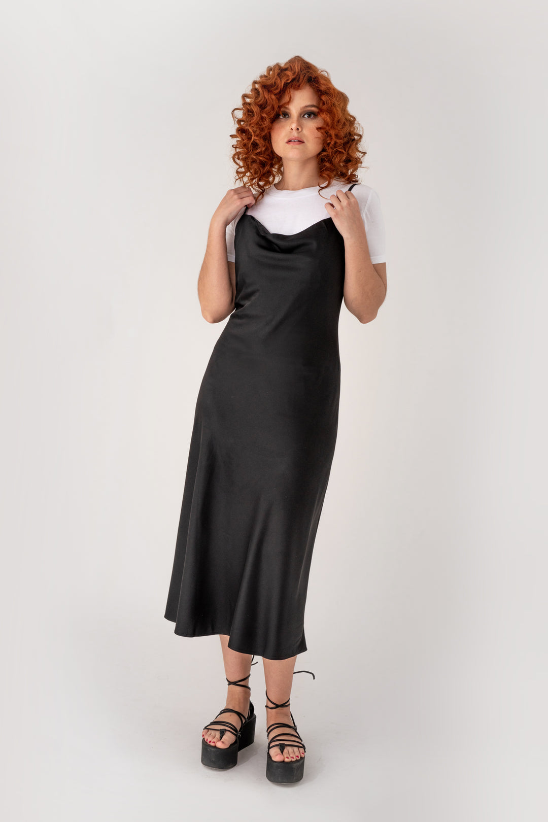 Toru & Naoko lingerie - Gia Slip dress - black